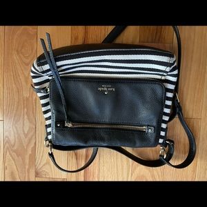 Striped Kate spade bag